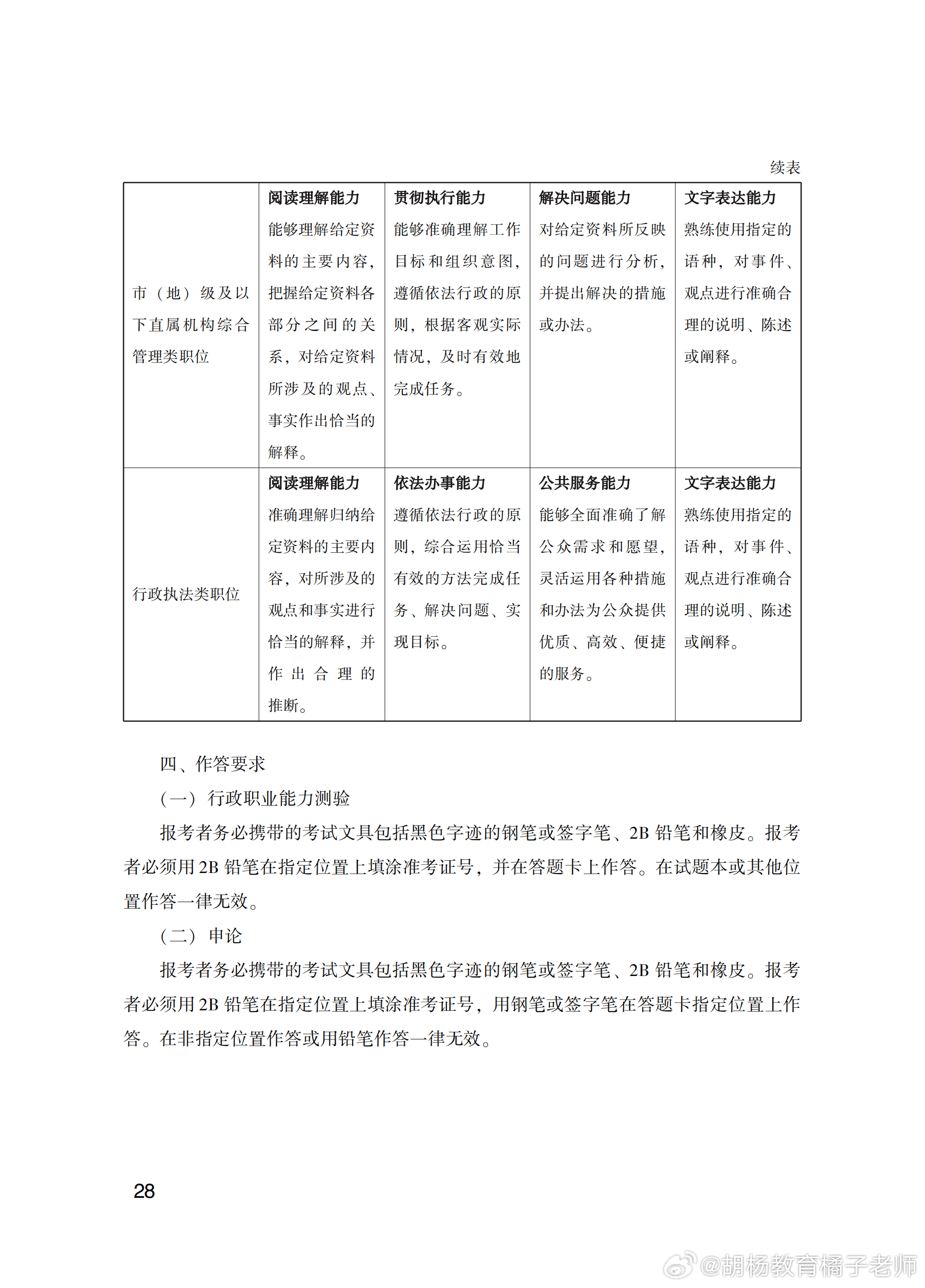 2024年公务员考试大纲下载