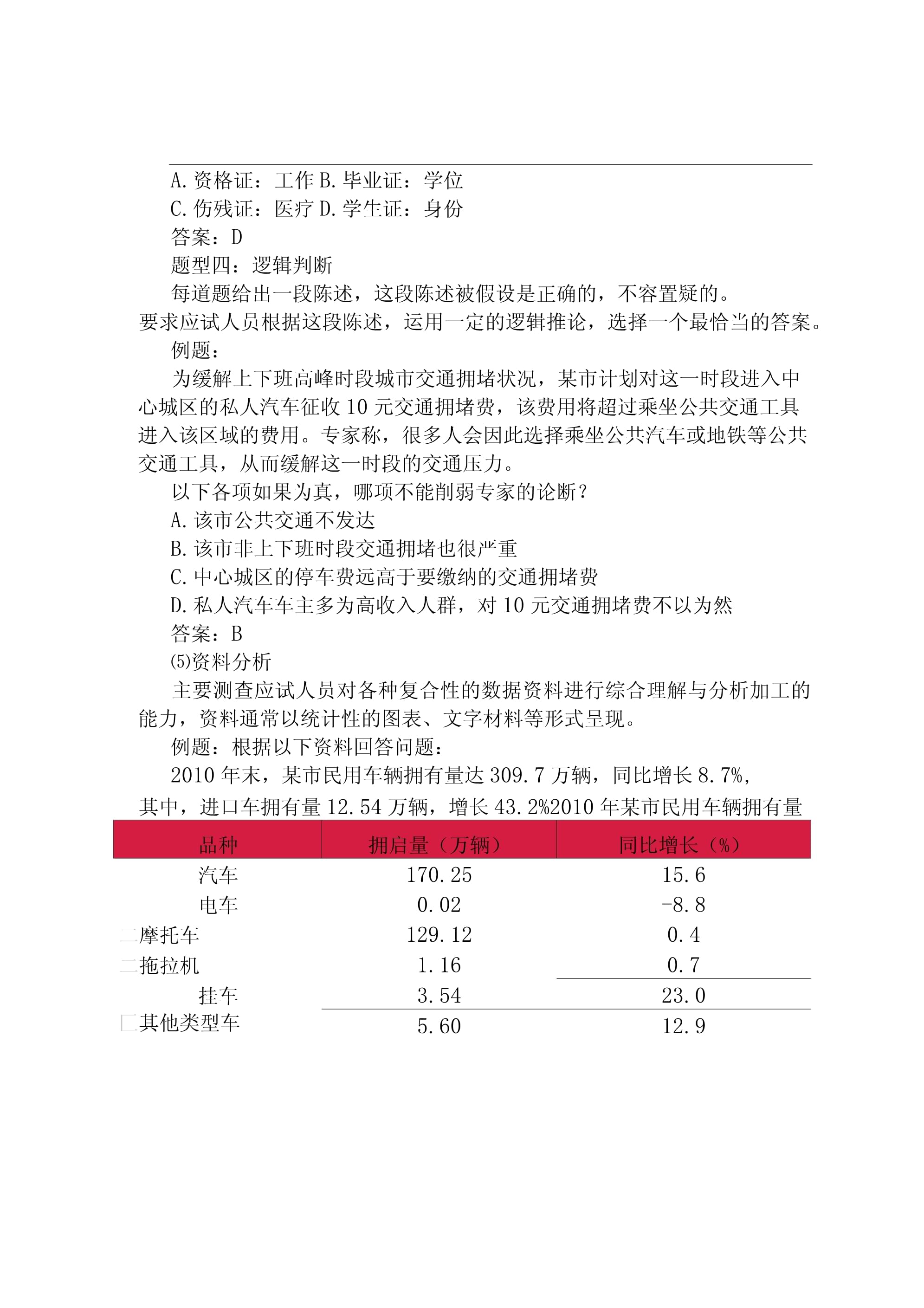 杭州事业单位考试真题及答案解析