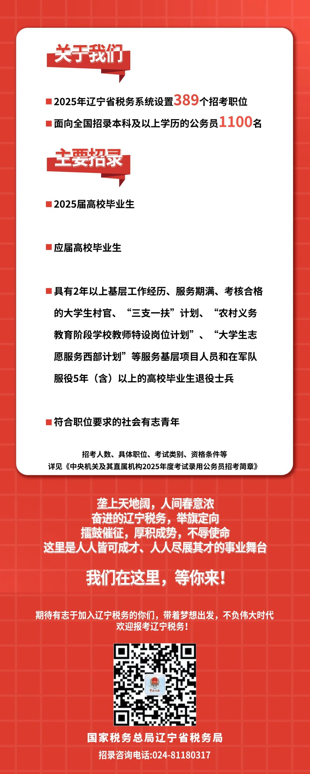 2021辽宁国家税务招聘信息发布！